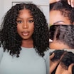  Bye Bye Knots Wig 7x5 Glueless Lace Kinky Curly Put on and Go Human Hair Wigs with Invisible Knots