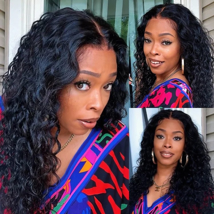  @Crown Water Wave Put on and Go Glueless Lace Human Hair Wigs 7x5 Byebye Knots Wig with Breathable Cap Beginner Friendly