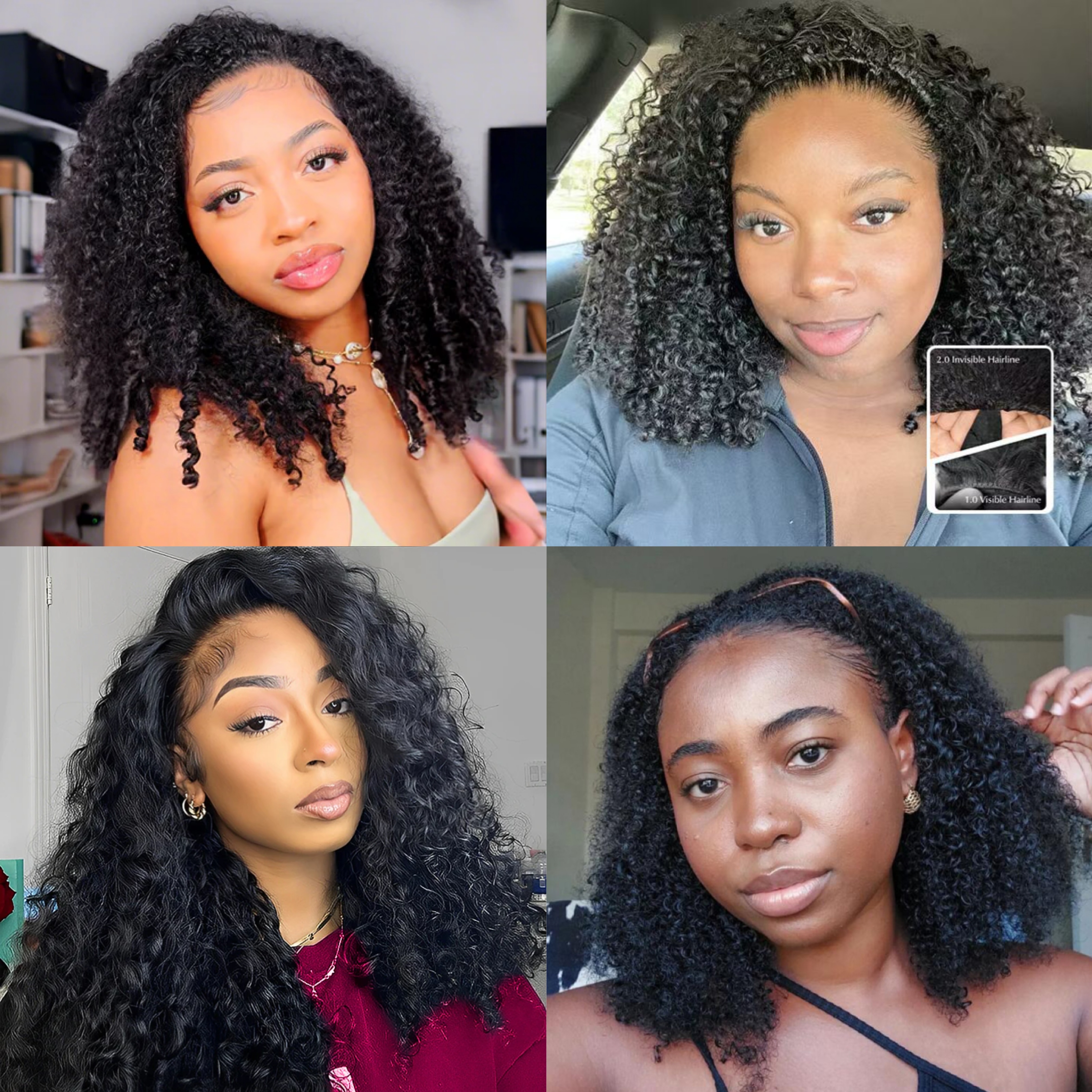 100% Real Looks With Our Half Wigs