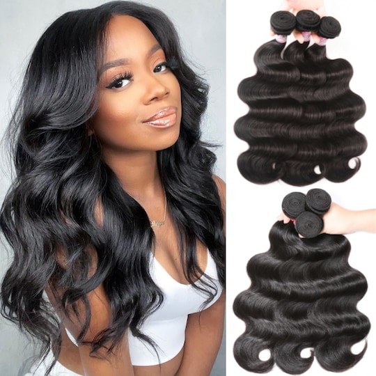  Brazilian Body Wave 3 Bundles Unprocessed Virgin Hair Weave Human Hair Bundles