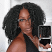  Bye Bye Knots Wig 7x5 Glueless Lace Kinky Curly Put on and Go Human Hair Wigs with Invisible Knots