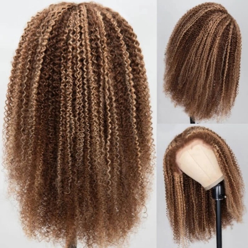 その他 Larry888 Beautyforever Affordable Kinky Curly TL412 Honey Blonde