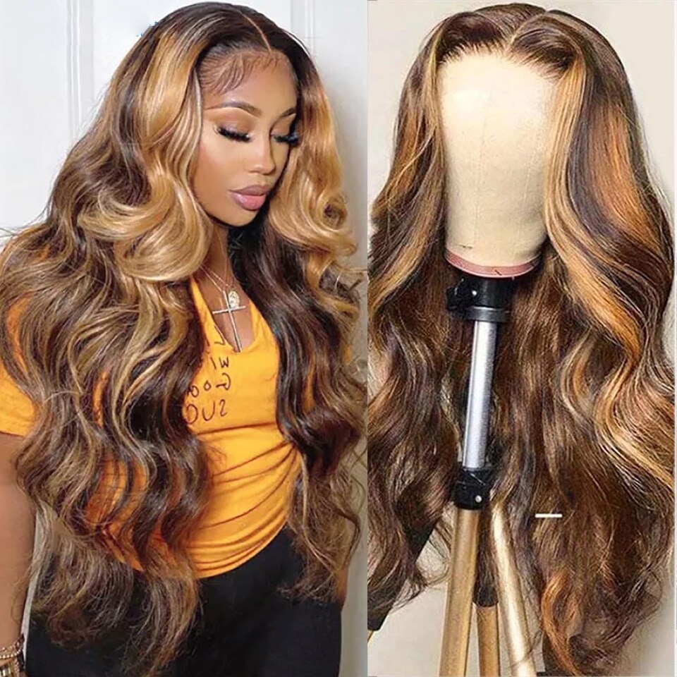 洋楽 wigBeach Beautyforever TL412# Color Human Hair Lace Front Wigs Blonde